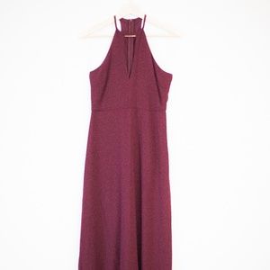 Lulus Burgundy Maxi Dress